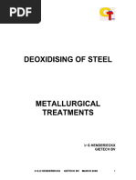 Deoxidising of Steel