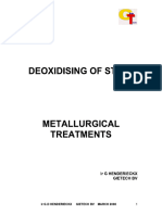 Deoxidising of Steel