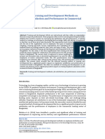 The Effect of Training and Development Methods On Employee Satisfaction and Performance in Commercial Banks