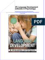 Full Download Ebook Ebook PDF Language Development Bps Textbooks in Psychology PDF