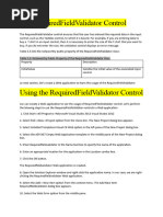 The Requirement Filed Validator Control