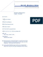 Class 6 Worksheet ch-7 Decimals