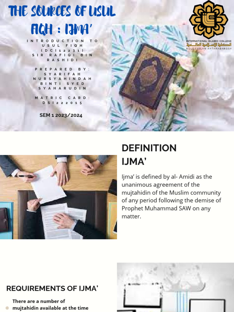 Introduction To Usul Fiqh Slides Pdf