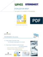 STERILIZATION WRAP. STERISHEET User Guide For The Validation of The Packaging THE BACTERIAL BARRIER FOR HUMAN PROTECTION