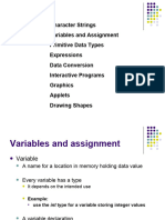 Ch. 2 - Lecture4 - Variables, Assignements & Primitive Types