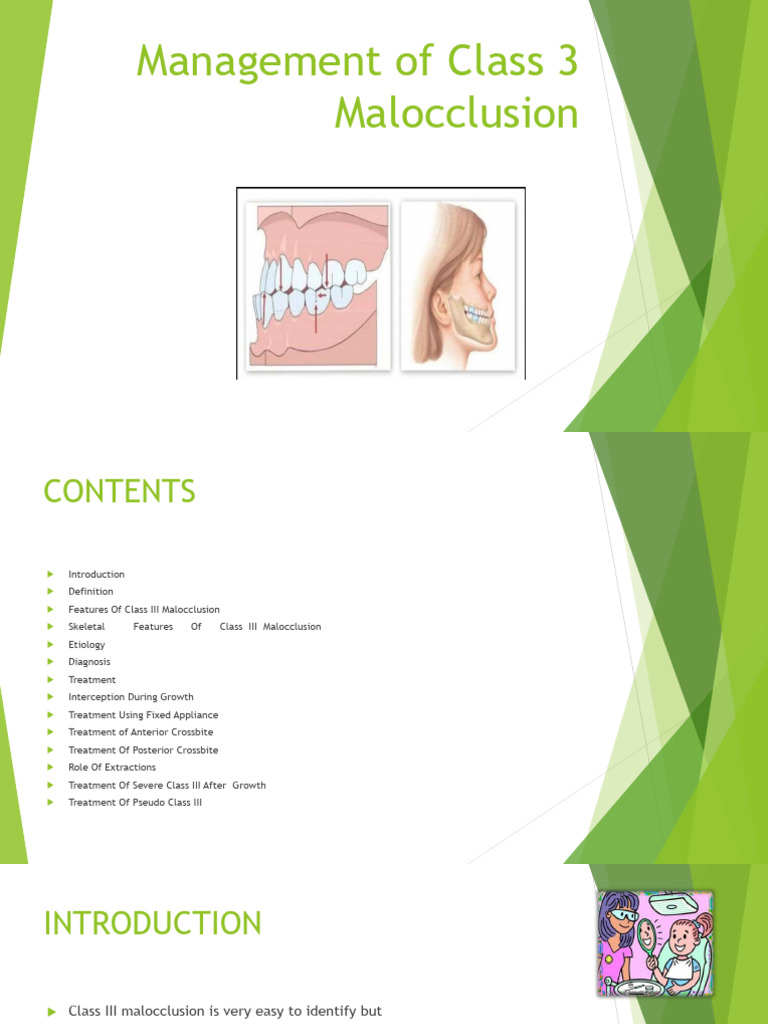 Class 3 PDF Facial Features Dentistry Branches
