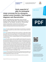 202309-Uncooperative Patients Suspected of Acute Stroke Ineligible For Prehospital Stroke Screening Test by Emergency Medical Service Providers: Final Hospital Diagnoses and Characteristics