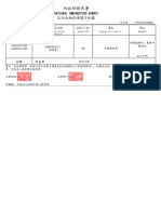 National Immigration Agency: Classification & Code Number of Receipt Payer's Name Payment For Issue of Amount NT$ Remarks