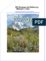 Instant Download Ebook PDF Ecology 3rd Edition by Michael L Cain PDF Scribd