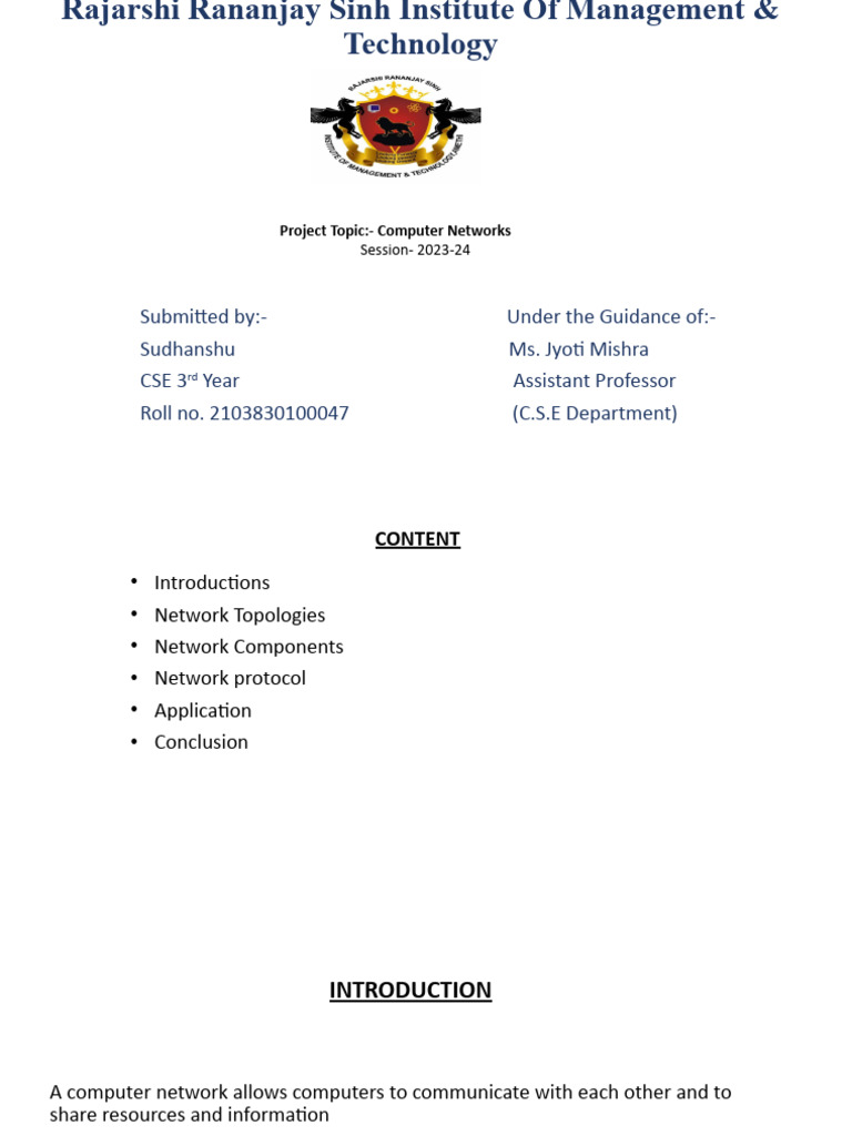 Presentation PPT | PDF | Computer Network | Local Area Network