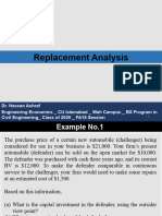 14 - Replacement Analysis - Numericals