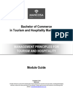 Management Principles For Tourism and Hospitality