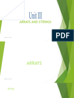 Unit 3 Arrays and Strings