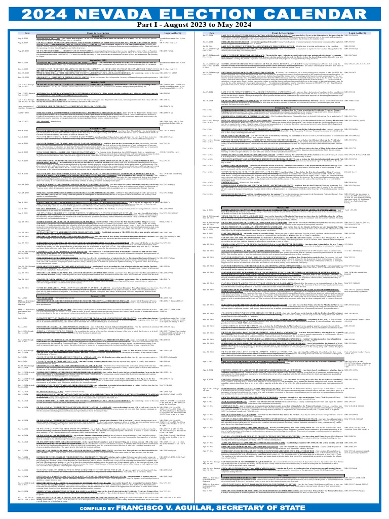 2024 Elections Wall Calend Pdf Early Voting Elections 