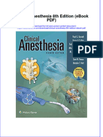 Instant Download Clinical Anesthesia 8th Edition Ebook PDF PDF Scribd
