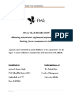 Final Year Dissertation Report FMS MBA F