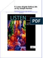 Full Download Ebook Ebook PDF Listen Eighth Edition 8th Edition by Joseph Kerman PDF