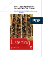 Full Download Ebook Ebook PDF Listening Attitudes Principles and Skills 6th Edition PDF
