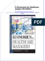 Instant Download Ebook PDF Economics For Healthcare Managers 4th Edition PDF Scribd