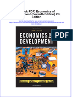 Instant Download Ebook PDF Economics of Development Seventh Edition 7th Edition PDF Scribd