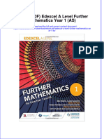 Instant Download Ebook PDF Edexcel A Level Further Mathematics Year 1 As PDF Scribd