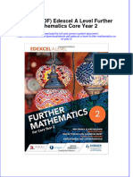 Instant Download Ebook PDF Edexcel A Level Further Mathematics Core Year 2 PDF Scribd