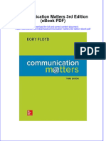Instant Download Communication Matters 3rd Edition Ebook PDF PDF Scribd