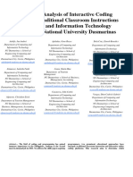 Comparative Analysis of Interactive Coding Platforms VS Traditional Classroom Instructions in Computing and Information Technology Department in National University Dasmarinas