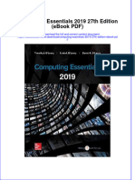 Instant Download Computing Essentials 2019 27th Edition Ebook PDF PDF Scribd