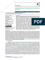 Wind Speed Regression Model in Forecasting Wave Height in The Shipping Channel Zone