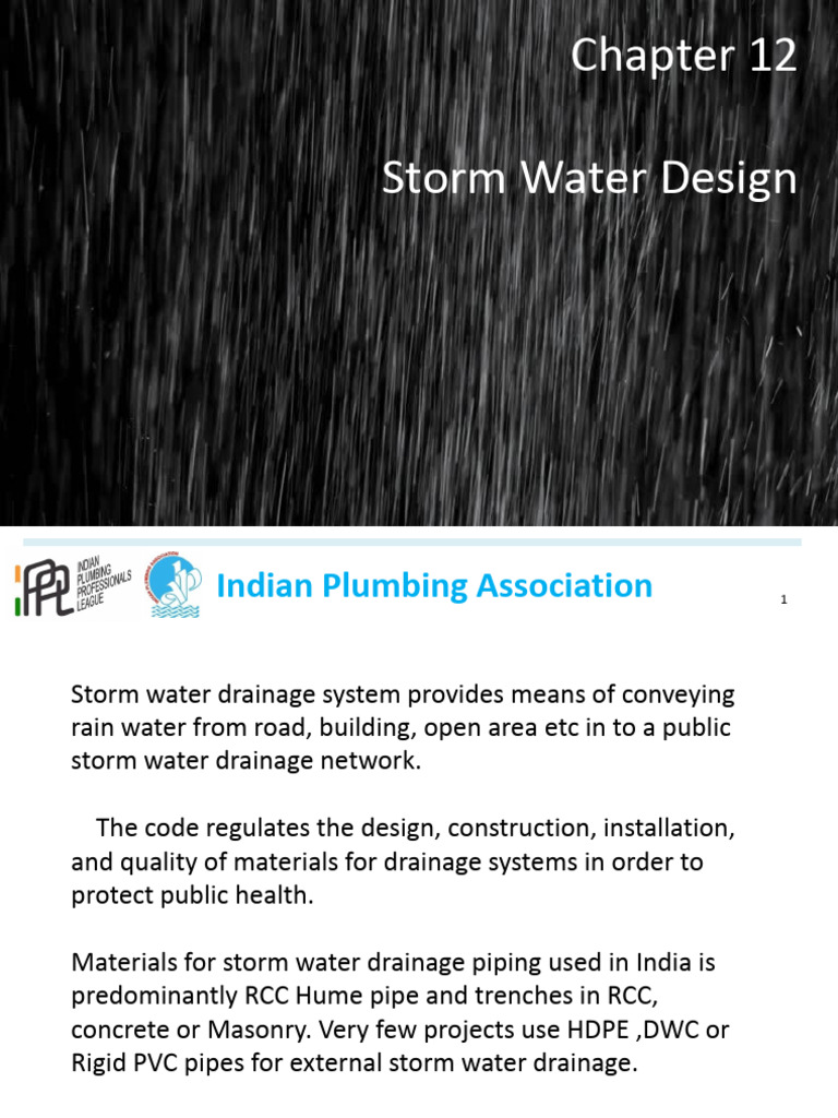 Storm Water Design Guidelines in India | PDF | Storm Drain | Sanitary Sewer