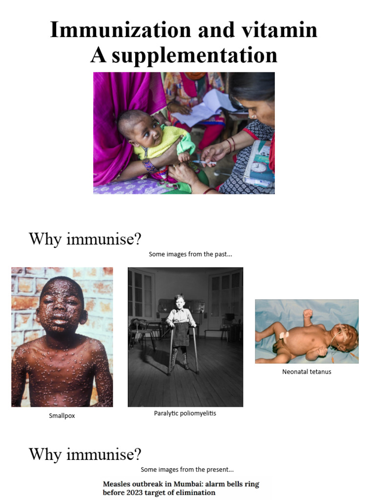 Immunization Vitamin A Revised | PDF | Public Health | Medicine
