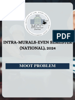 Intra Murals (Even Semester) Moot Problem-ILNU