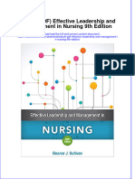 Instant Download Ebook PDF Effective Leadership and Management in Nursing 9th Edition PDF Scribd
