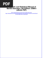Instant Download Diagnostic and Statistical Manual of Mental Disorders 5th Edition DSM 5 Ebook PDF PDF Scribd