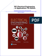(Ebook PDF) Electrical Engineering Principles & Applications 7Th Edition