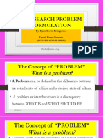 Formulating Research Problem