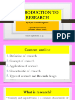 1a. Introduction To Research