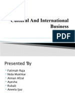International Business and Culture