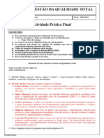 Gestão Da Qualidade Total - Atividade Prática Final JUL