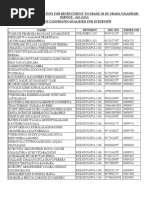 Grama Niladhari Exam Interview Selected List20212023