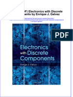 Instant Download Ebook PDF Electronics With Discrete Components by Enrique J Galvez PDF Scribd