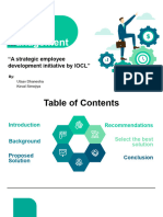 Uman Esource Anagement: "A Strategic Employee Development Initiative by IOCL"