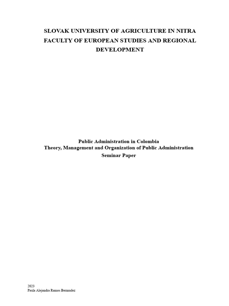 Theory, Management and Organization of Public Administration | PDF ...