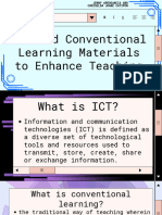 ICT and Conventional Learning Materials To Enhance Teaching