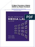 Full Download Ebook Ebook PDF Major Principles of Media Law 2019 Edition by Wayne Overbeck PDF