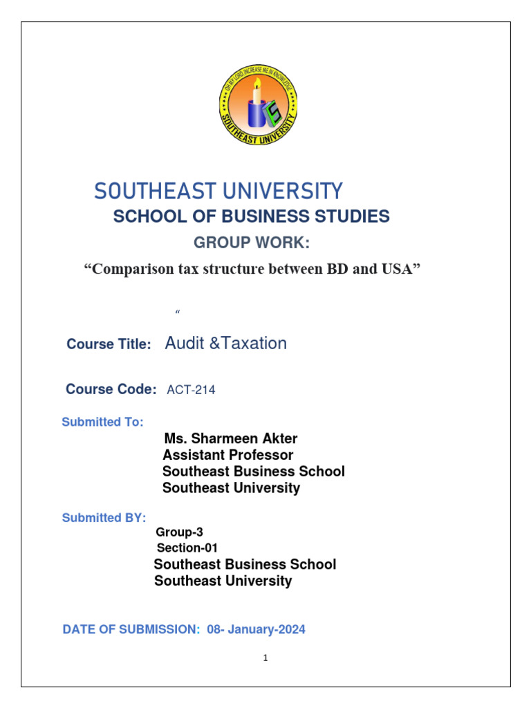 Tax Presentation Pdf Taxes Taxation In The United States
