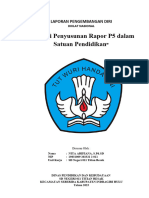 Laporan Kegiatan Diklat Strategi Penyusunan Rapor P5 Dalam Satuan Pendidikan