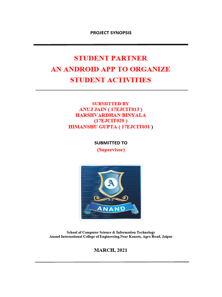 Android App for Student Activity Management | PDF | Computer Network ...