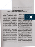 H Odera Oruka Las Preguntas Basicas Sobre La Filosofia de Los Sabios en Africa